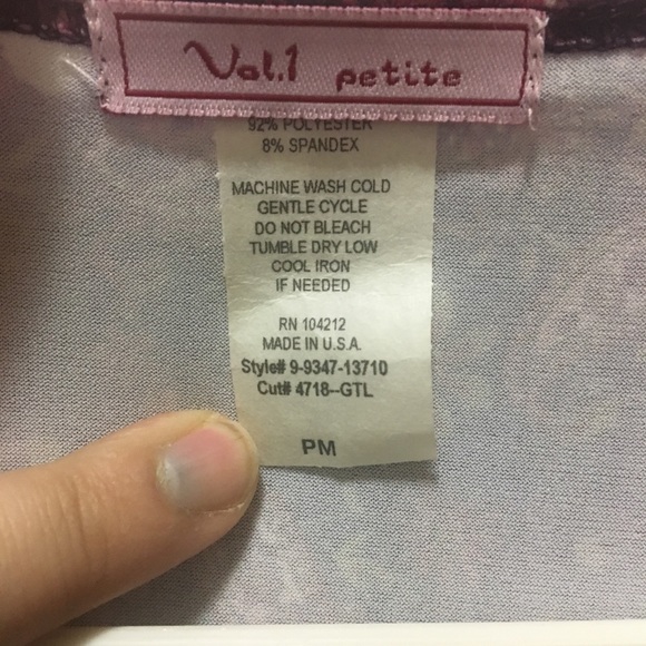 * 3 for $20* Vol. 1 Petite Floral Crossover Top - Picture 4 of 5